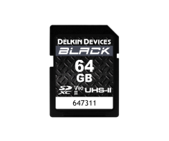 Delkin Devices 64GB Black UHS-II SDXC U3 V90 Hafıza Kartı