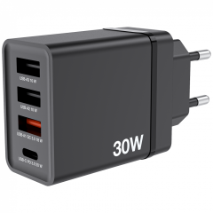 VERBATIM 49700 CHR-30EU1 USB-CHARGER 30W BLACK