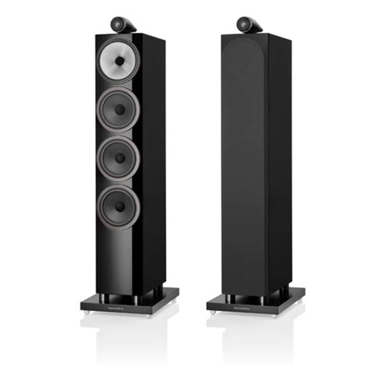 Bowers & Wilkins 702 S3 Kule Tipi Hoparlör Çift Piano Siyah