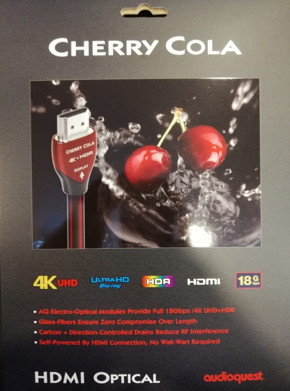Audioquest Cherry Cola Active Optical HDMI Kablo 5 MT