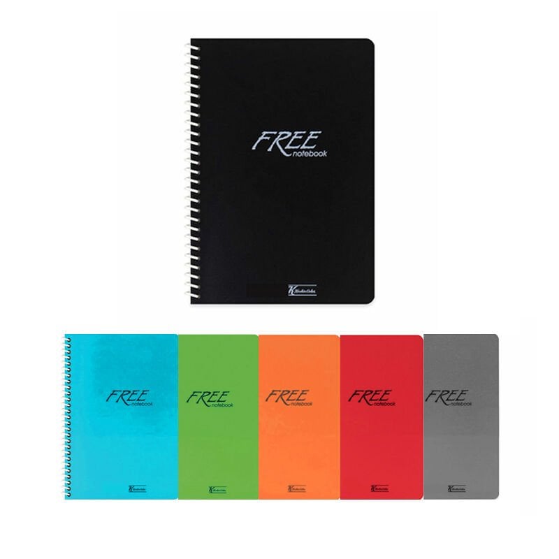 Keskin Color Free Spiralli 80 Yaprak A4 Kareli Defter