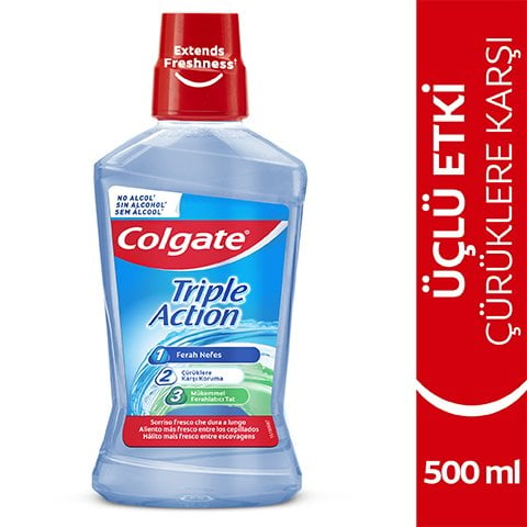 Colgate Ağız Bakım Suyu Üçlü Etki 500 Ml