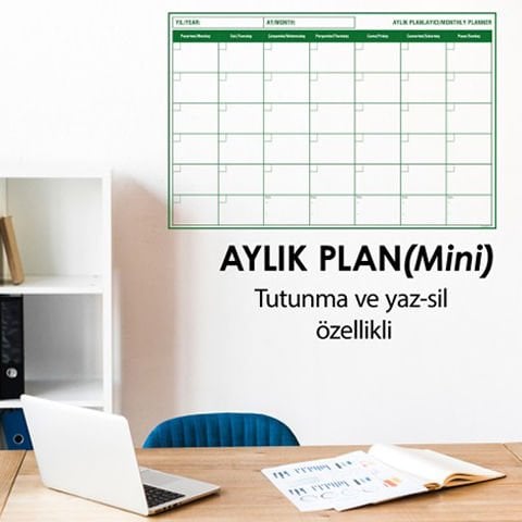 Ölçü Aylık Mini Plan 56x85 cm