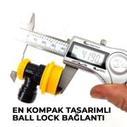 Kompakt Ball Lock Konnektör Sıvı 8mm