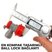 Kompakt Ball Lock Konnektör Gaz 8mm