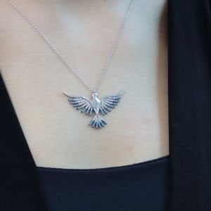 Choice Gümüş Anka Kuşu Kolye