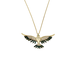 Choice Gümüş Anka Kuşu Kolye Gold
