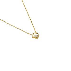 Choice Sedef Taşlı Gümüş Kolye Gold