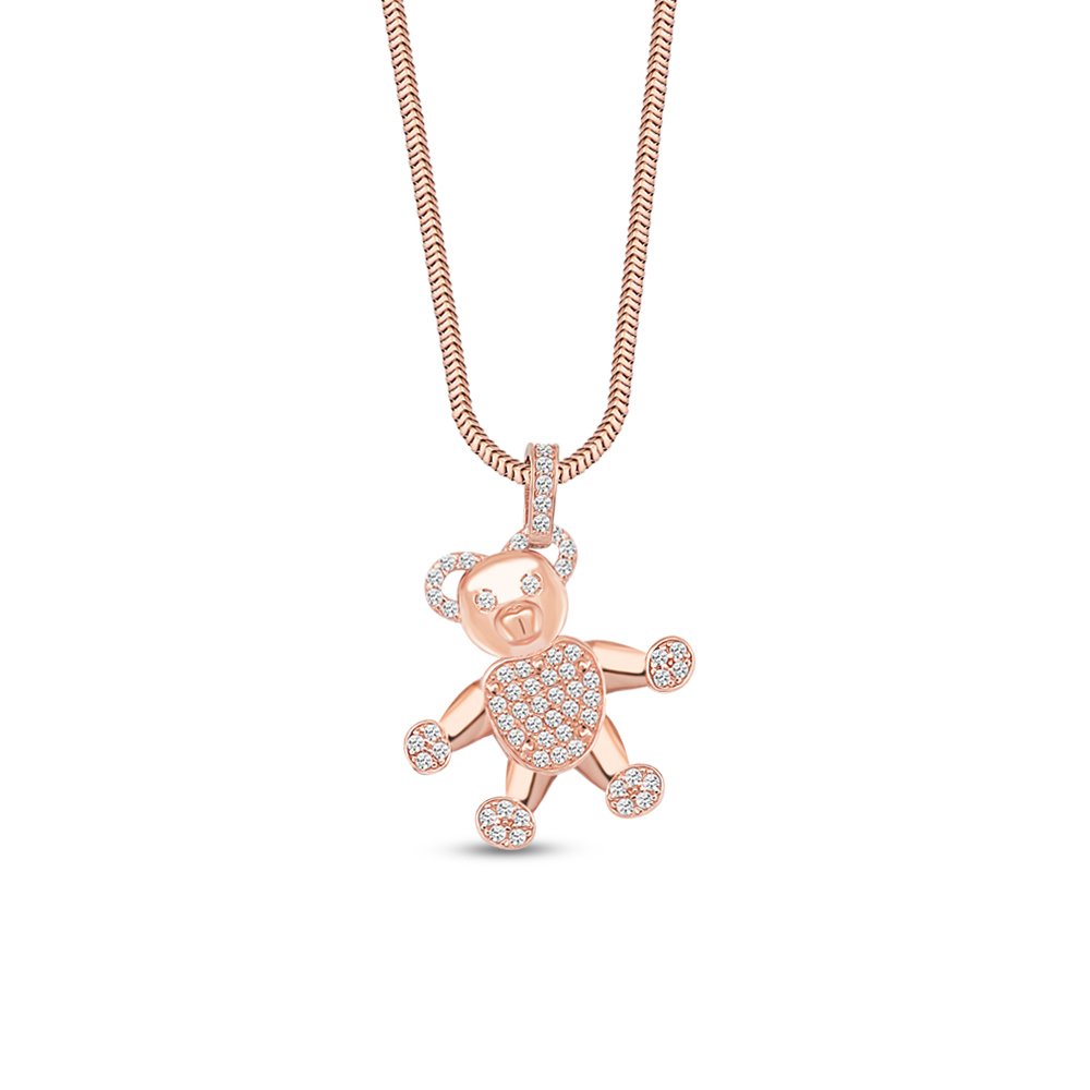 Ayıcık Gümüş Kolye Moschino