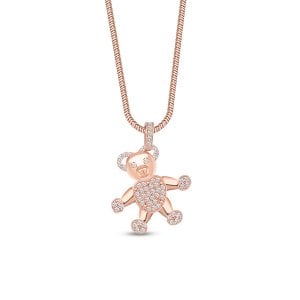 Ayıcık Gümüş Kolye Moschino