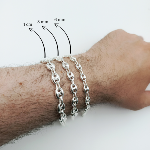 Choice Gümüş Gemici Erkek Bileklik 8mm