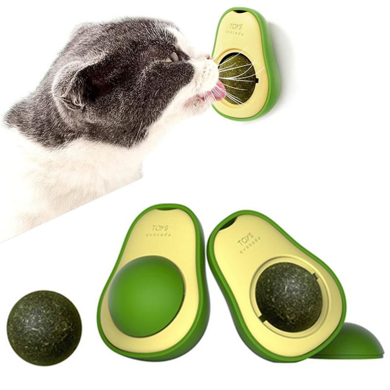 İnteraktif Kedi Oyuncak Avokado Şekilli Catnip Topu
