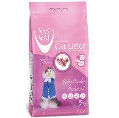 Van Cat Kokulu İnce Taneli Baby Powder Parfümlü Kedi Kumu 5 Kg