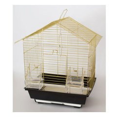 QH Kuş Kafesi Pirinç Kaplama (30 X 23 X 39) (10)