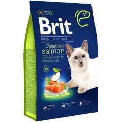 Brit Premium Sterilised Somonlu Kısırlaştırılmış Kedi Maması 1 Kg Açık Ambalaj