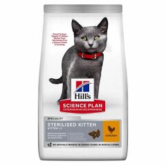 Hills Sterilised Kitten Tavuklu Kısırlaştırılmış Yavru Kedi Maması 3kg
