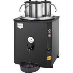 3 Demlikli Jumbo Çay Makinesi 40 lt Şamandıralı (Şebekeden Su Alma)