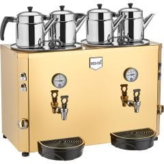 4 Demlikli Jumbo Çay Makinesi 46 lt (Şamandıralı)