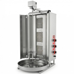 3 Radyanlı Üstten Motorlu Gazlı (CE) Döner Ocağı