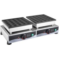 Yuvarlak Çiftli Bubble Pankek Makinesi Elektrikli