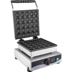 Kapaklı Yuvarlak Bubble Pankek Makinesi Elektrikli