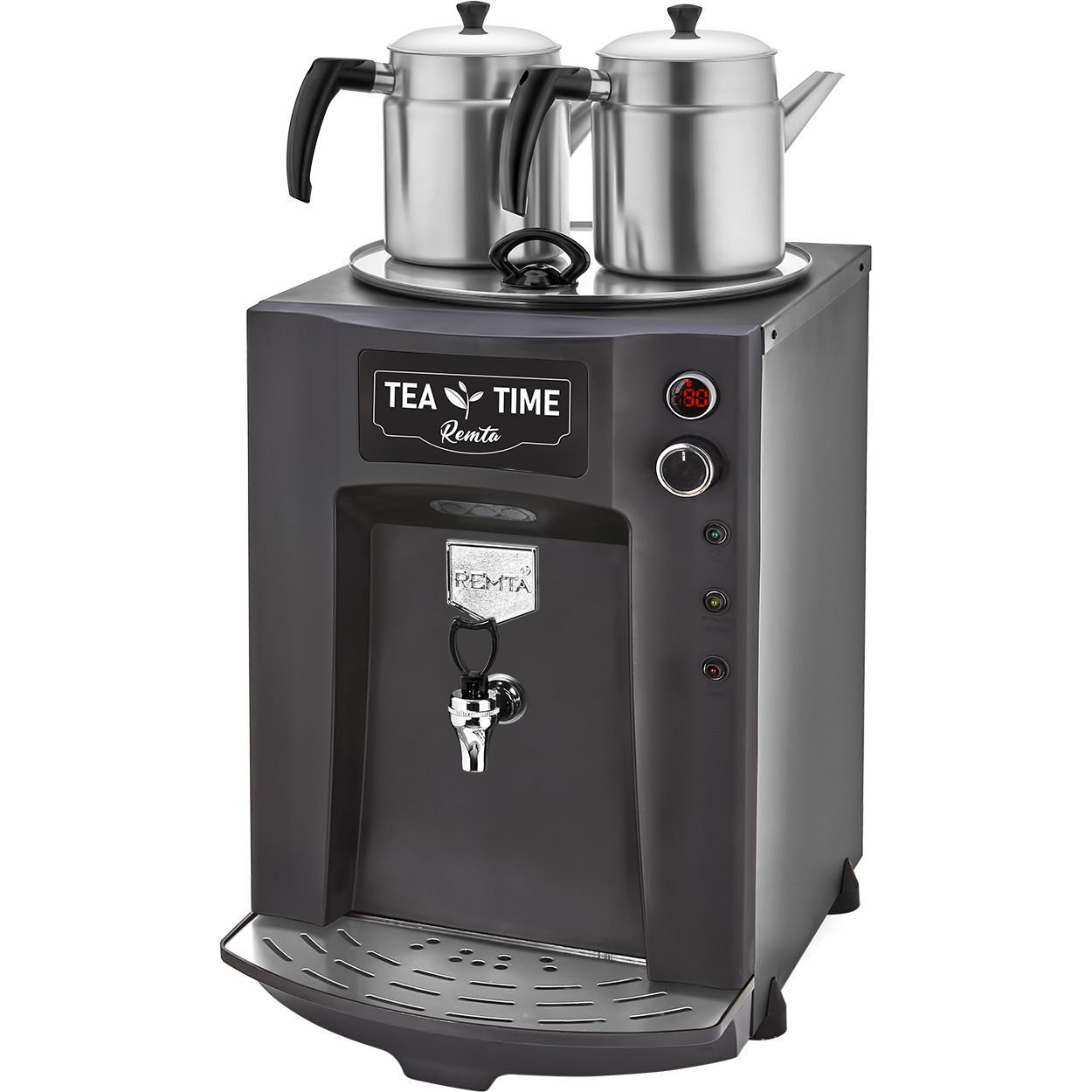 2 Demlikli Premium Jumbo Çay Makinesi 23 lt Şamandıralı (Şebekeden Su Alma)
