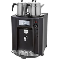 3 Demlikli Premium Jumbo Çay Makinesi 40 lt Şamandıralı (Şebekeden Su Alma)