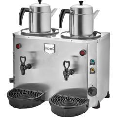 Çift Demlikli Jumbo Çay Makinesi 9+9 lt - DE15