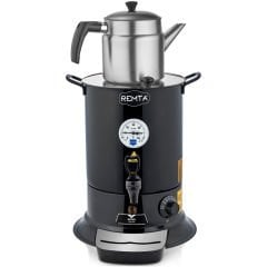 Remta Tek Demlikli Elite Çay Makinesi 10 lt Siyah - EL12