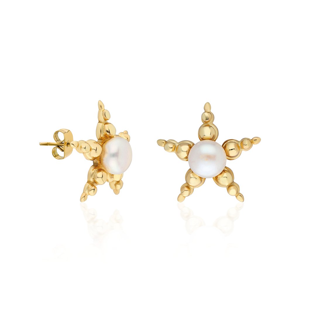 Star Pearl Earrings