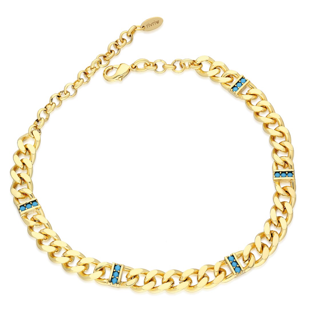 Chain Turquoise Anklet
