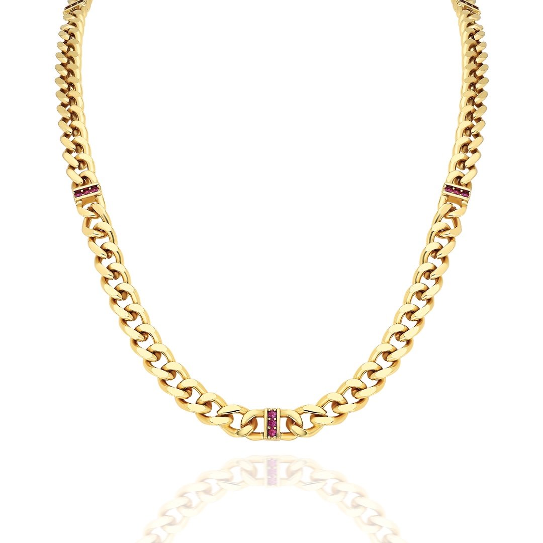 Chain Pink Necklace