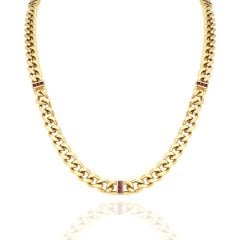 Chain Pink Necklace