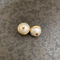 Red Sweet Heart Earrings