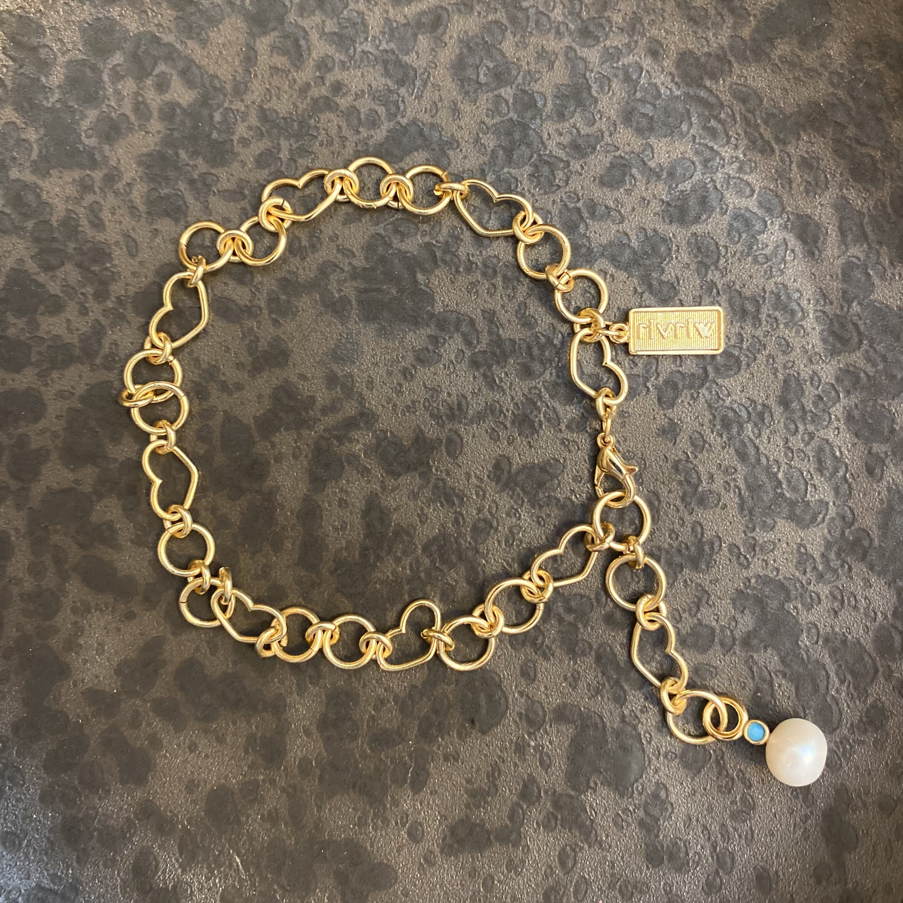 Turquoise Pearl Anklet