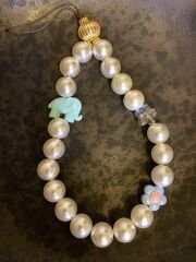 Blue Elephant Phone Charm