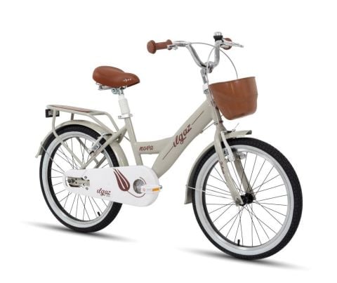 TommyBike Latte Hasır Sepetli, Deri Elcikli 20 Jant Çocuk Bisikleti, 6-9 Yaş Çocuk Bisikleti