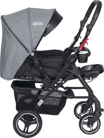 Tommybaby Tornado Plus Black Alüminyum Lüx Çift Yön Bebek Arabası SİYAH