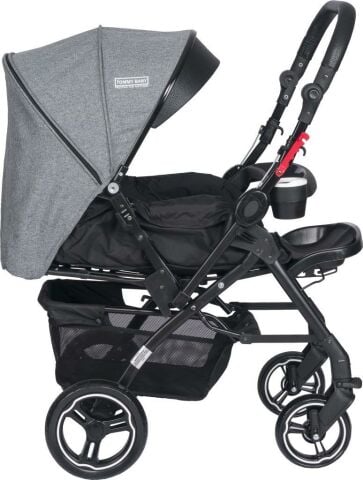 Tommybaby Tornado Plus Black Alüminyum Lüx Çift Yön Bebek Arabası SİYAH