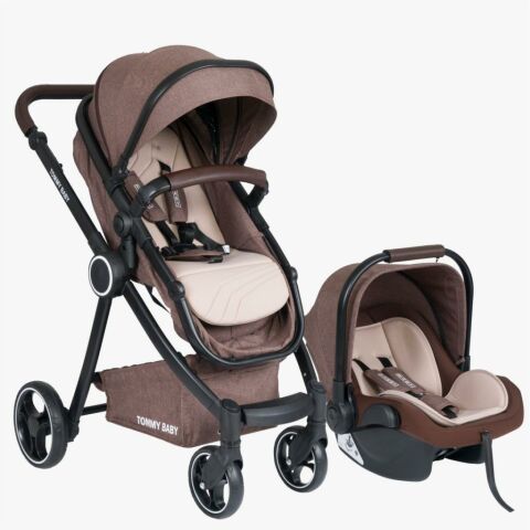 Tommybaby Toranto Black Vip Travel Sistem Bebek Arabası + Puset