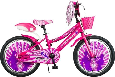 TommyBike 20 jant Bisiklet Lüx Aksesuarlı Cocuk Bisikleti 6 -10 Yaş KIRMIZI