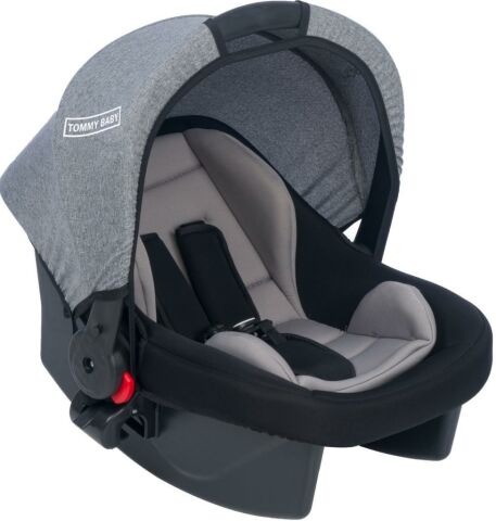 TommyBaby Lüx Pedli Aparatlı Bebek Taşıma Puset Anakucağı GRİ