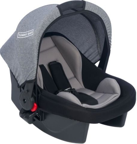 TommyBaby Lüx Pedli Aparatlı Bebek Taşıma Puset Anakucağı GRİ