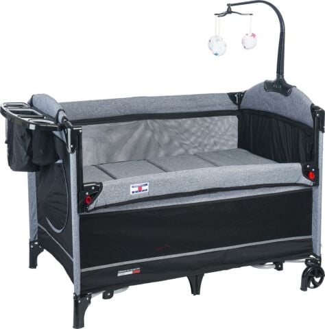TommyBaby Anne Yanı Beşik Park Yatak Oyun Parkı 70x110 SİYAH
