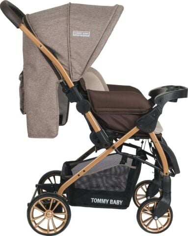 Tommybaby TB-980 Gold Çift Yönlü Bebek Arabası Puset