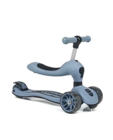 Smart Oturaklı Çocuk Scooter 3 Tekerlekli Işıklı Ledli Scooter Yükseklik Ayarlı 1-5 Yaş