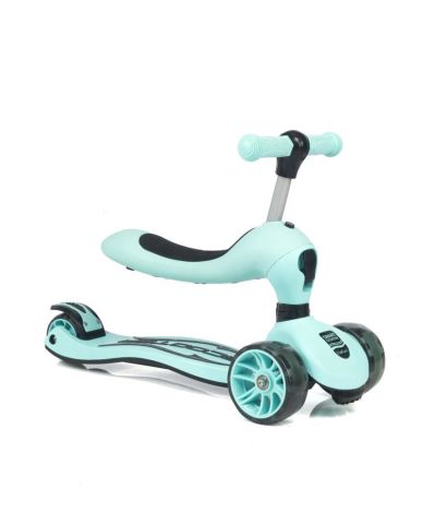 Smart Oturaklı Çocuk Scooter 3 Tekerlekli Işıklı Ledli Scooter Yükseklik Ayarlı 1-5 Yaş