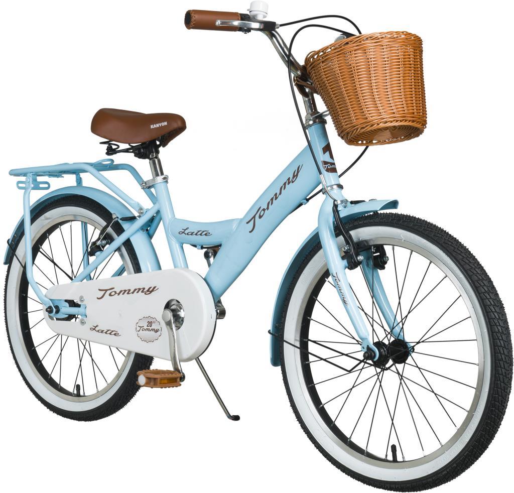 TommyBike Latte Hasır Sepetli, Deri Elcikli 20 Jant Çocuk Bisikleti, 6-9 Yaş Çocuk Bisikleti