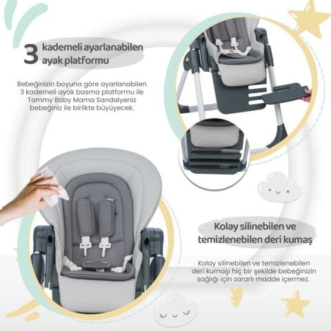 TommyBaby Premium Lüx Mama Sandalyesi