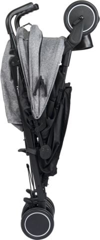 TommyBaby Luppo Black Tam Yatar Baston Bebek Arabası Puset GRİ